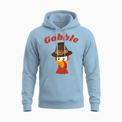 Thanksgiving Day L Thanksgiving L Turkey Day Unisex Hoodie - Light Blue