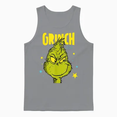 Grinch - the Christmas Star of Grinchmas Unisex Tank Top - Sport Grey