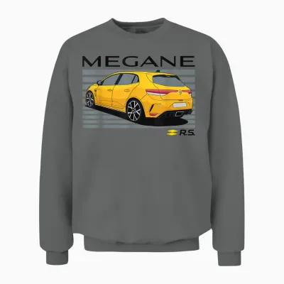 Renault Sport Megane Rs Voiture à Hayon Haute Performance Unisex Sweatshirt - Graphite Heather