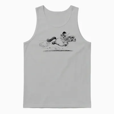 Ponysprint Thelwell Cartoon Unisex Tank Top - Ash