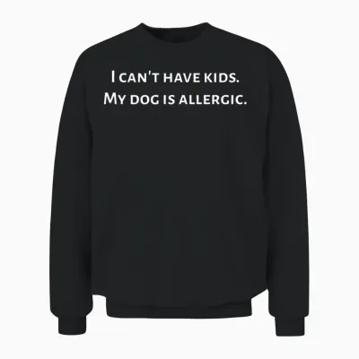 The Allergic Dog Unisex Sweatshirt - Black