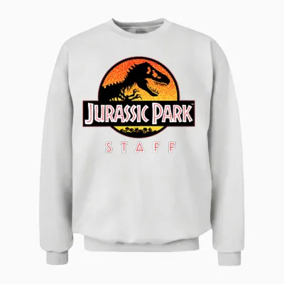 Jurassic Park Ranger Staff Uniform Unisex Sweatshirt - White