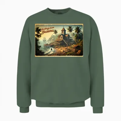 Greetings from Guarma Unisex Sweatshirt - Military Green