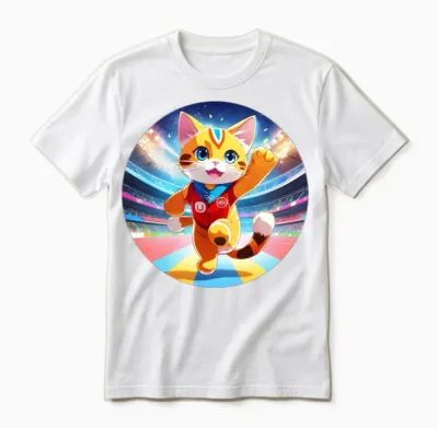 Champion Cat Wins Olympic Games Unisex T-Shirt - White