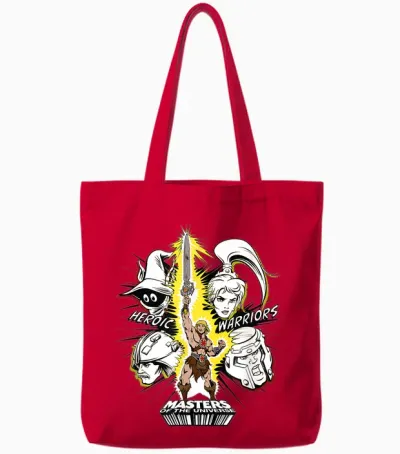 Masters of the Universe - Heroic Warriors Tote Bags - Red