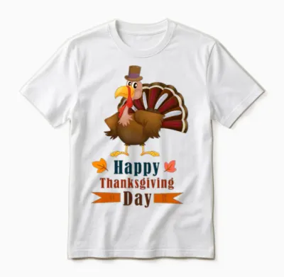 Thanksgiving Day Unisex T-Shirt - White
