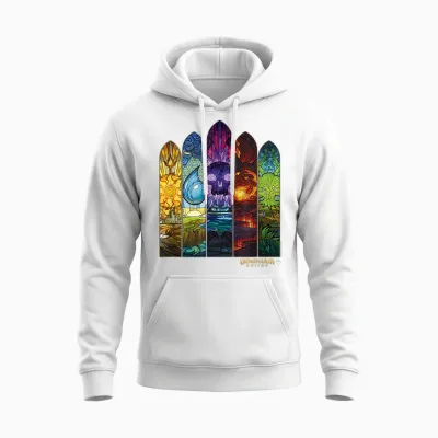 Magic: the Gathering Dominaria United Windows Unisex Hoodie - White