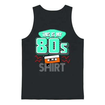 Retro 1980 80s Unisex Tank Top - Black