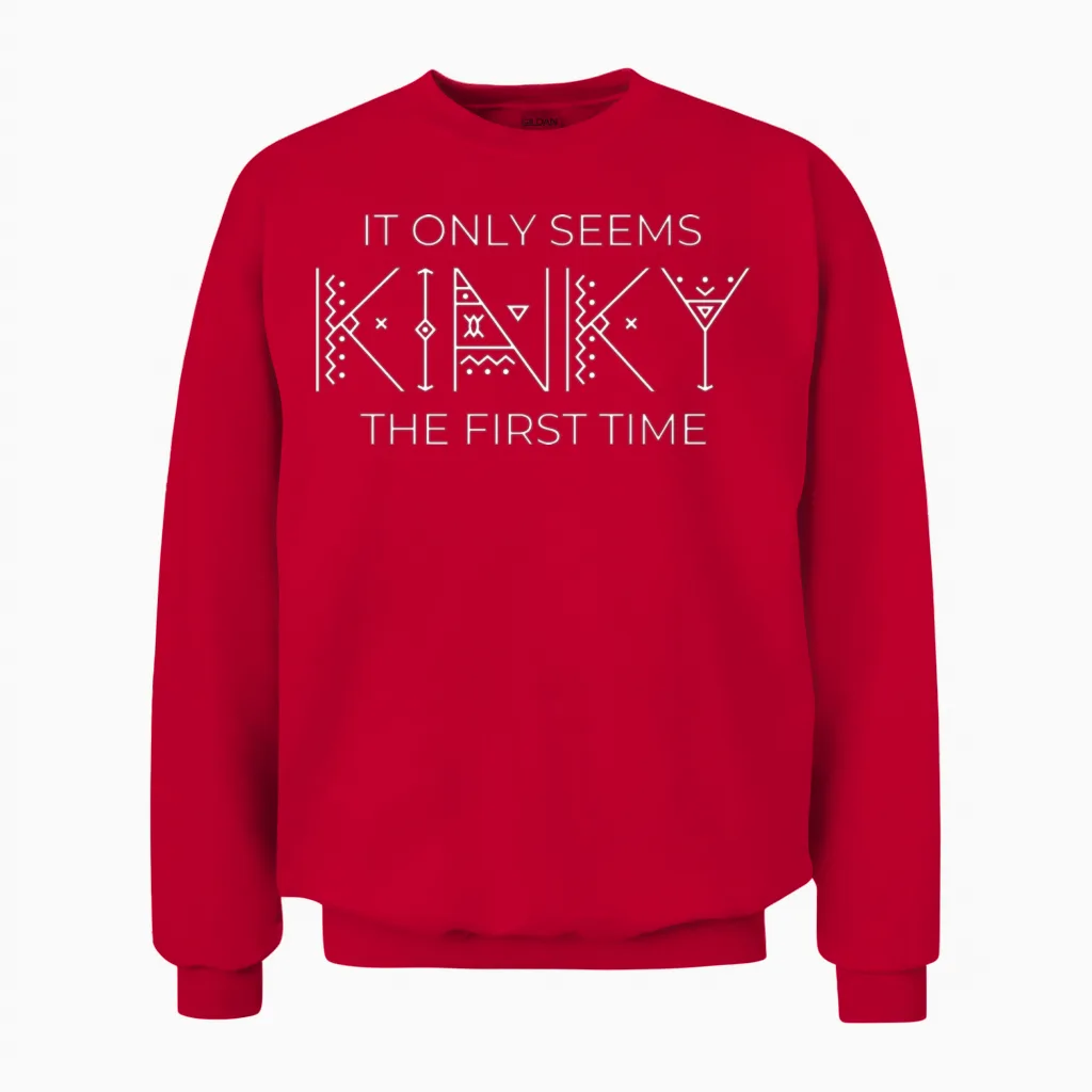 Funny Kinky Unisex Sweatshirt in Red