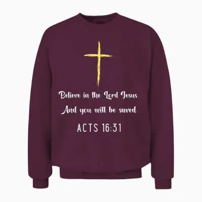 Bible Bible, Holy Spirit Holy Spirit Unisex Sweatshirt - Maroon