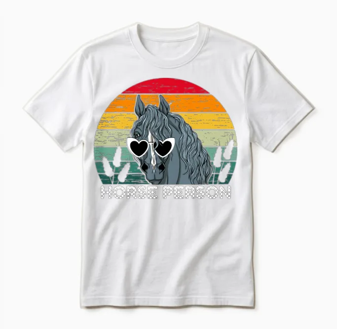 Horse Person Lovers Unisex T-Shirt in White