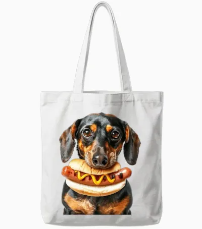 Dog Tote Bags - White
