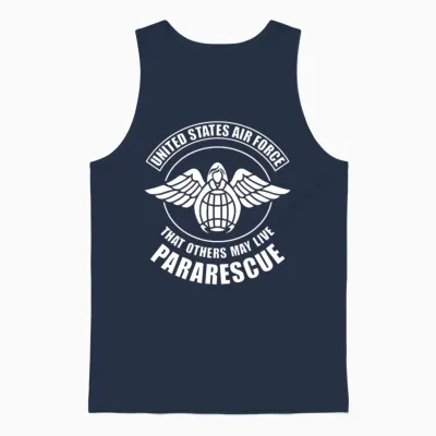 Pararescue That Others May Live Silk Unisex Tank Top - Navy
