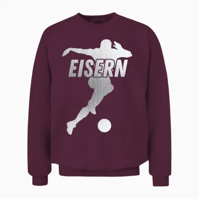 Sport Fan Rot Weiss Unisex Sweatshirt - Maroon