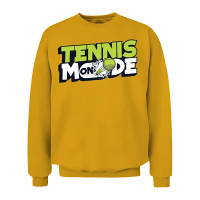 Tennis Mode on Professional Lover Player Trainer Unisex Sweatshirt - Gold