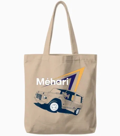 Citroën Méhari Retro Utility Vehicle Iconic Tote Bags - Natural
