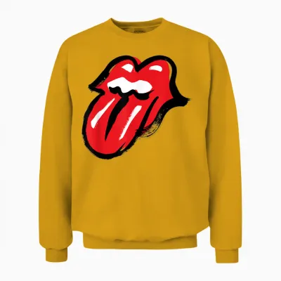 Offizielles the Rolling Stones No Filter Zunge Rock Band Unisex Sweatshirt - Gold