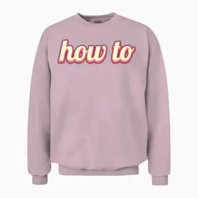 How To Unisex Sweatshirt - Light Pink