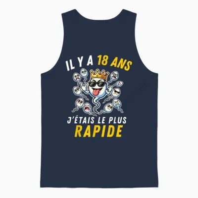 Gift Idea Humour 18th Year 2008 Birthday 18 Years Man Unisex Tank Top - Navy