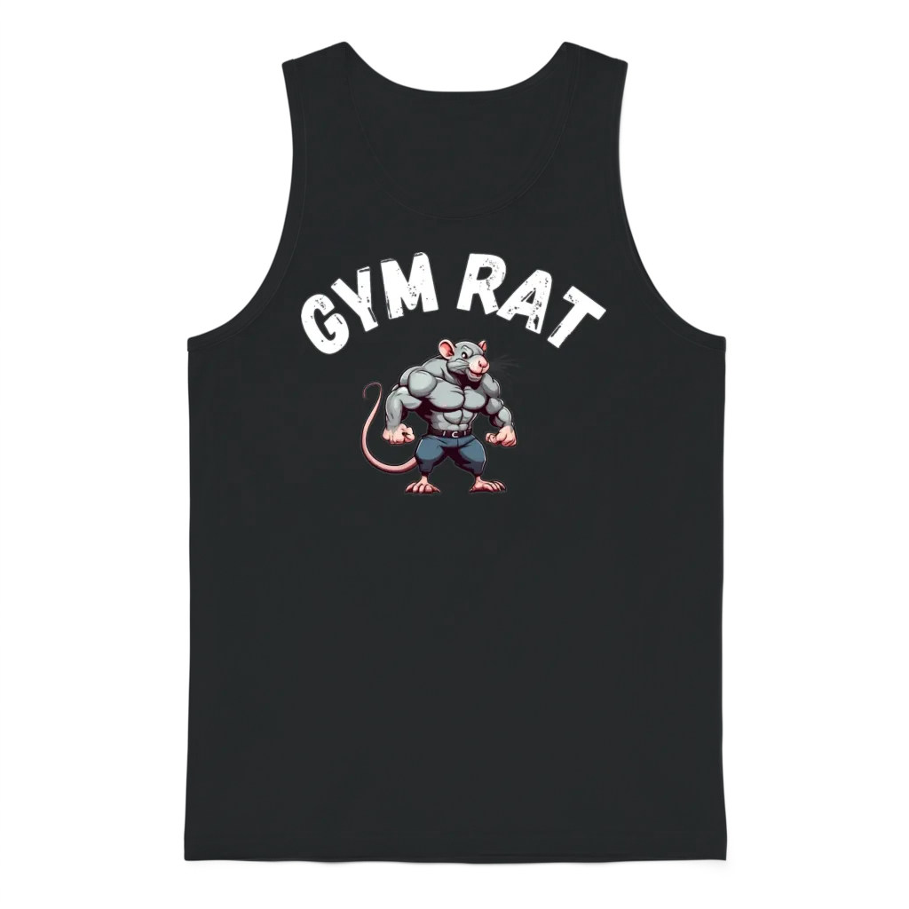 Gym Rat โ & Lifting Gift Unisex Tank Top - Black