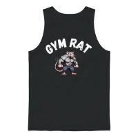 Gym Rat — & Lifting Gift Unisex Tank Top - Black – 1