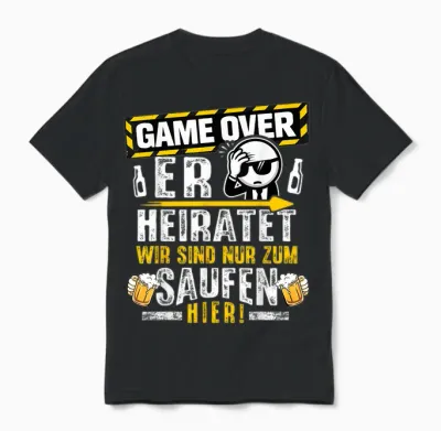 Jga Männer T-Shirt Junggesellenabschied Team Bräutigam Jga Unisex T-Shirt - Black