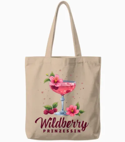 Wildberry Princess Costume I Summer Cocktail Party Women's T-Shirt, White Tote Bags - Natural