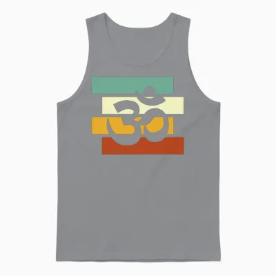 Meditation Retro Unisex Tank Top - Sport Grey