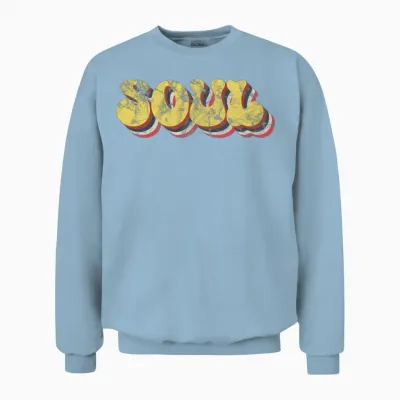 Soul Retro Unisex Sweatshirt - Light Blue