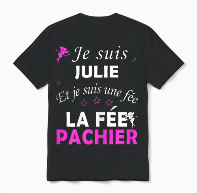 Julie Unisex T-Shirt in Black