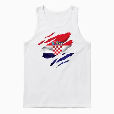 Kroatien Flagge Kroatisch Croatia Kinder Kroatien Hrvatska Unisex Tank Top - White