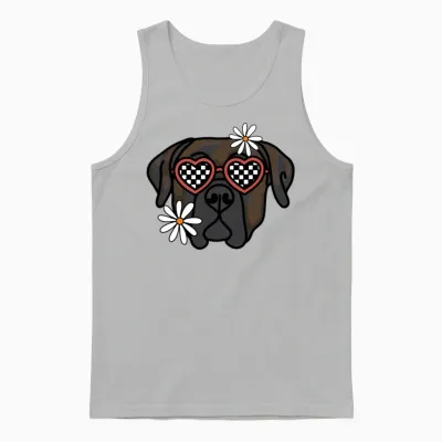 Boerboel Retro Dog Unisex Tank Top - Ash