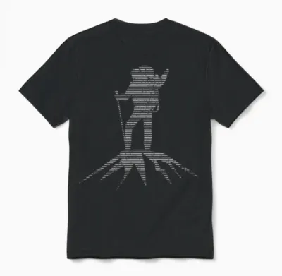 Hiking Unisex T-Shirt - Black