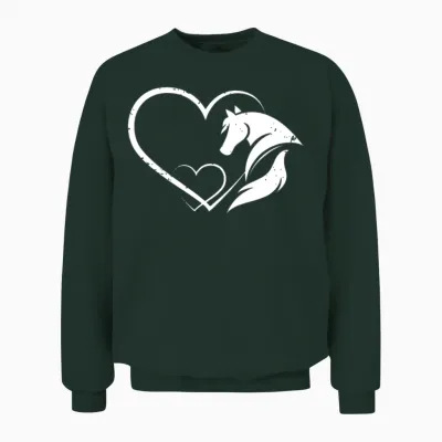 Horse Girl Equestrian Gift Animal Horse Unisex Sweatshirt - Forest