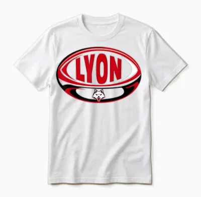 Rugby Lou Edition Supporter Man Woman Child T-Shirt, Black, S Unisex T-Shirt - White