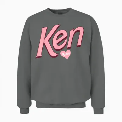Barbie Valentine's Day Ken Love T-Shirt, Black Unisex Sweatshirt - Graphite Heather