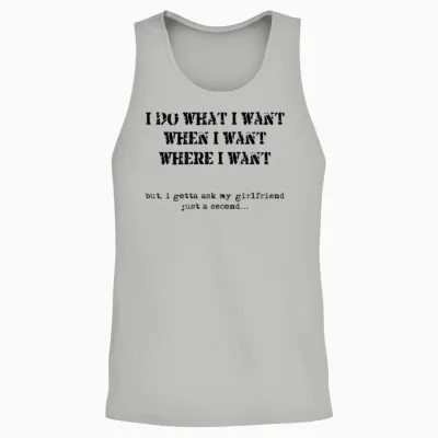Funny Unisex Tank Top - Ash