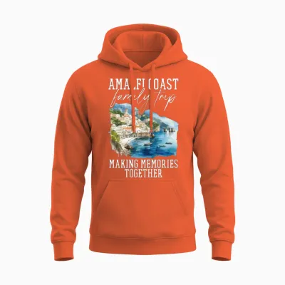 Positano Amalfi Coast Vacation Family Trip Unisex Hoodie - Orange