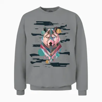 Polygon Dogfather Dog Daddy Dog Mom Dog Lover Unisex Sweatshirt - Sport Grey