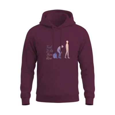 Fitness and Mental Health Unisex Hoodie - Maroon