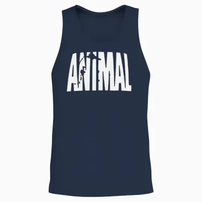 Animal Unisex Tank Top - Navy