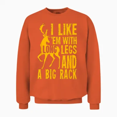 Funny Deer Hunting Quote Gift for Hunters T-Shirt Small Unisex Sweatshirt - Orange