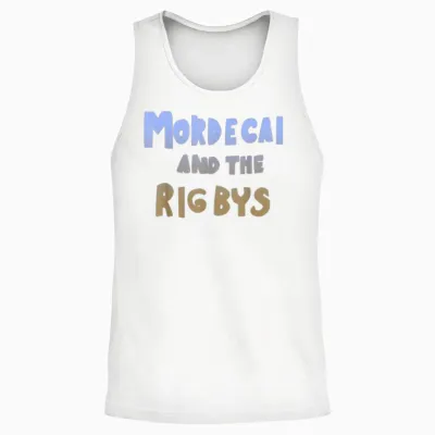 Mordecai and the Rigbys Ringer Y2k Retro Unisex Tank Top - White