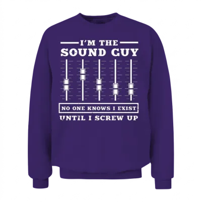 The Sound Guy Unisex Sweatshirt - Purple