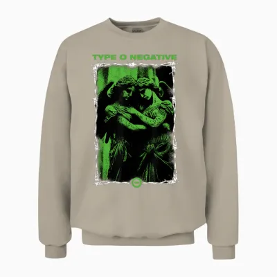 Type O Negative Angels T-Shirt, Black, S Unisex Sweatshirt - Sand