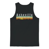 Retro Vintage Asheville Nc Unisex Tank Top - Black – 1