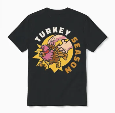 Thanksgiving Funny Unisex T-Shirt - Black