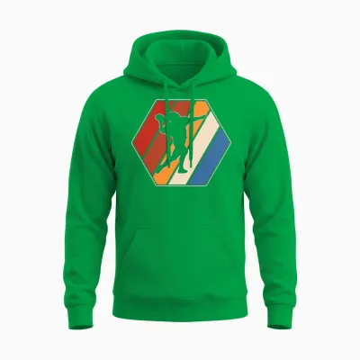 Rugby Retro Unisex Hoodie - Irish Green