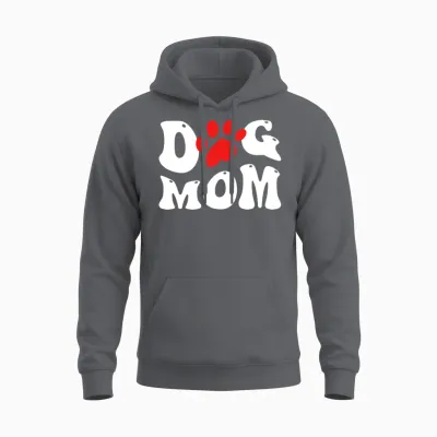 Dog Mom Unisex Hoodie - Charcoal