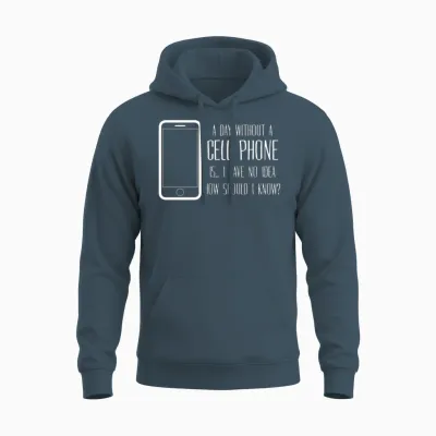 Cellphone Mobile Phone Telephone Unisex Hoodie - Dark Heather